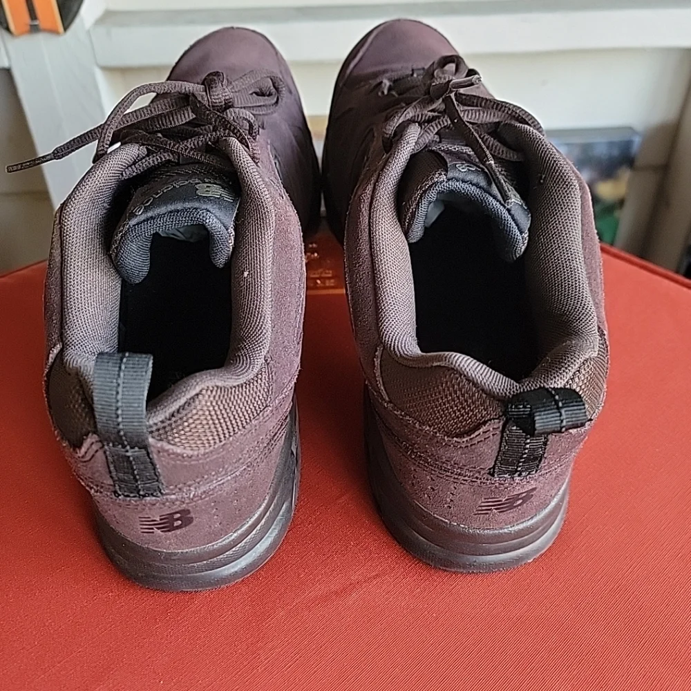 New Balance Brown Suede Sneakers with Chunky Soles - Picture 8 of 9